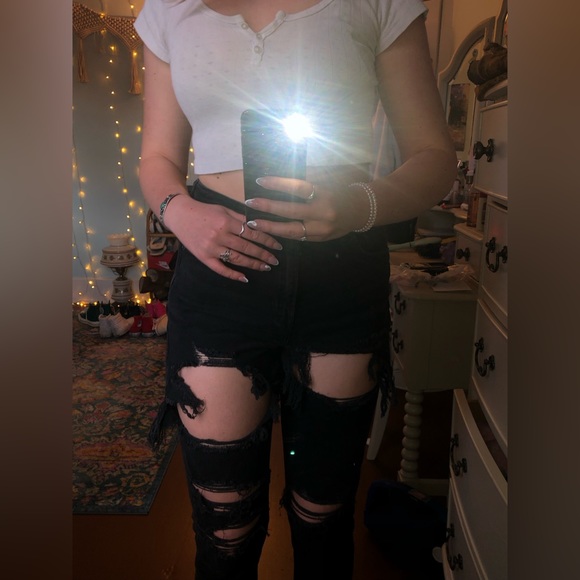 AMERICAN EAGLE 🖤 black jeans - Picture 6 of 8